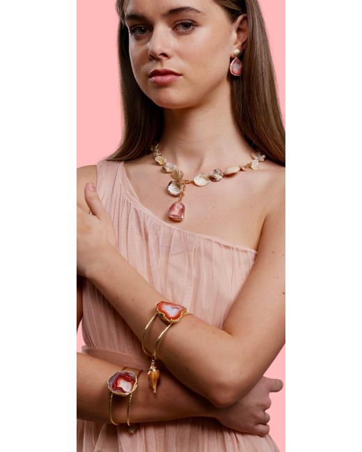 Magpie Rose Metallic Lagoon Bangle Cuff
