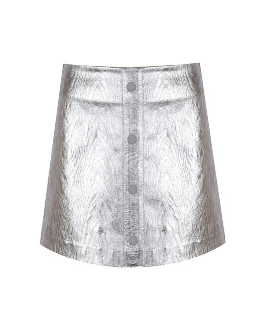 Mirimalist Metallic Trace Mini Skirt