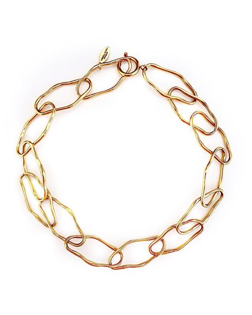 Persia Dona Jewelry Metallic Art X Link Necklace