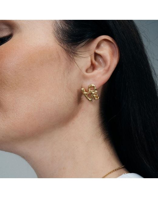 Moca Jewellery Black Fuck + Fuck Earrings