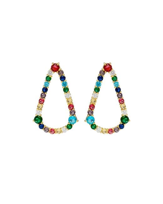 Lavani Jewels Metallic Multicolored Giulietta Tears Earrings