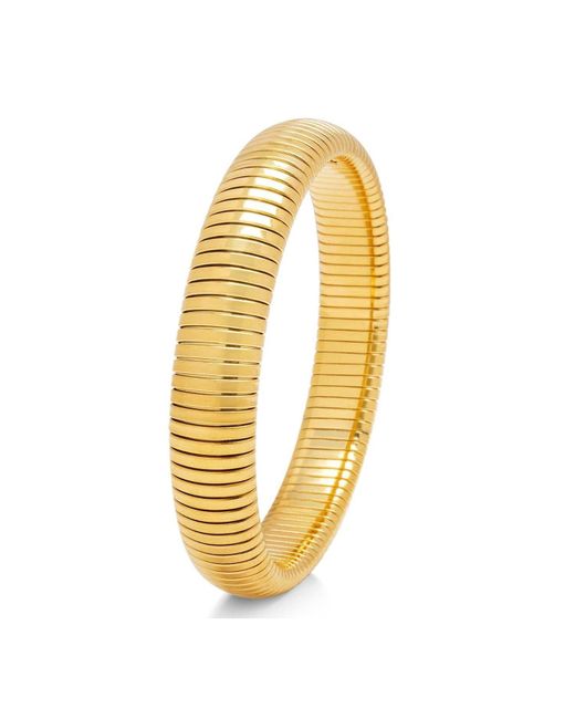 Nialaya Metallic Stretch Bangle 12Mm