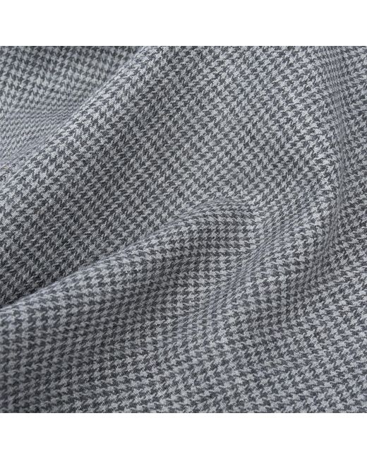 LE COLONEL Gray Houndstooth Bow Tie for men