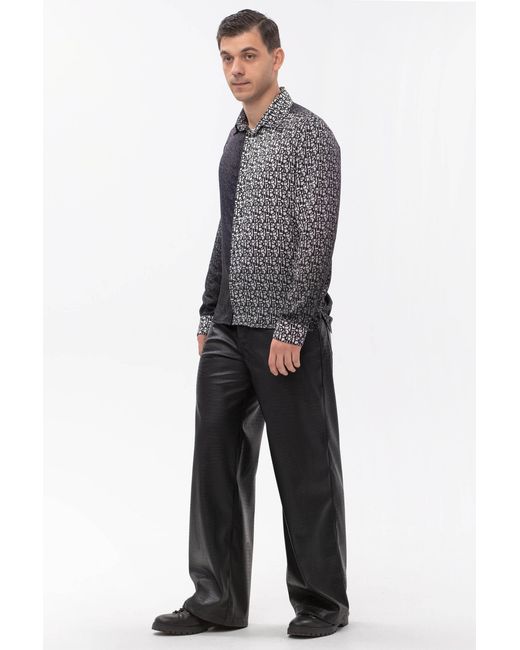 Maison Bogomil Black Faux Leather Pants for men