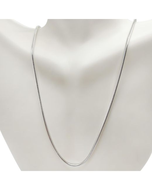 Kylie Harper Metallic Italian Sterling Snake Chain for men