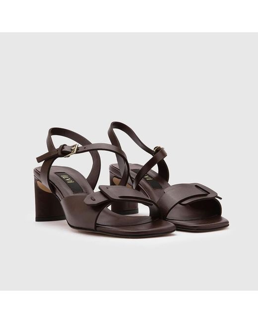 Ilvi Brown Vince Leather Heeled Sandal