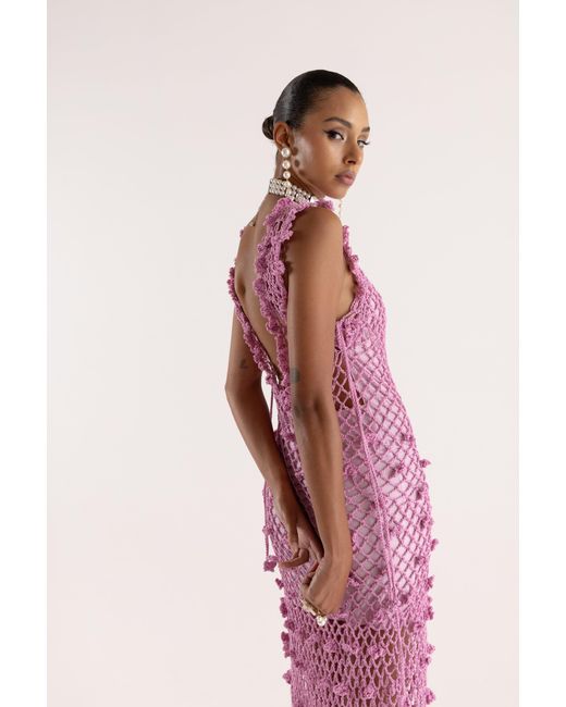 Andreeva Pink Sofia Handmade Knit Dress
