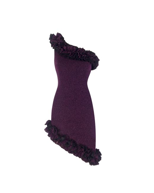 Nur Karaata Purple Florentina Sparkle Dress