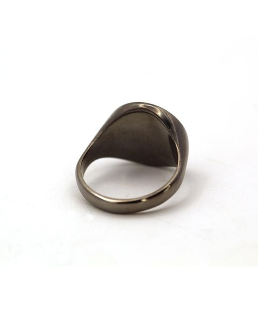 VicStoneNYC Fine Jewelry Black Yin And Yong Stone Bold Signet Ring For for men
