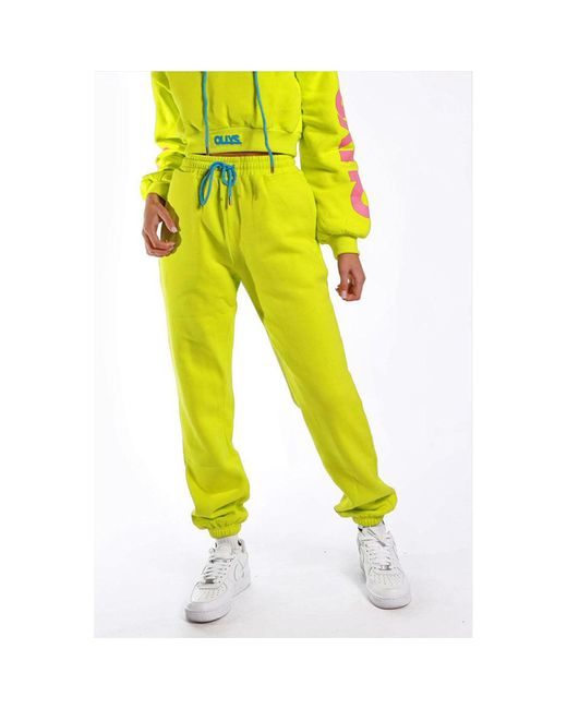 Elsie & Fred Yellow Ollys. Chunky Oversize jogging Bottoms