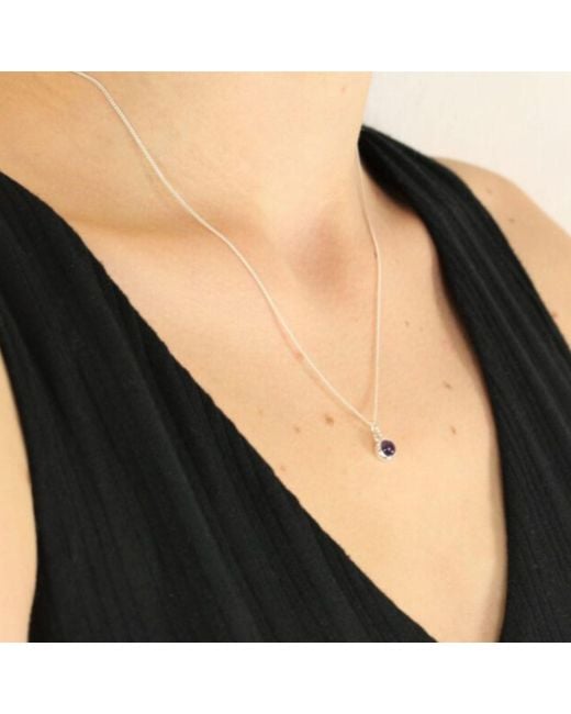 The Jewellery Store London White February Birthstone Jewellery Set With Amethyst