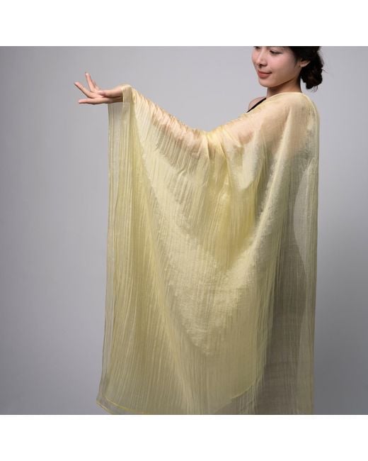 Silk and Bears Natural Golden Sunlight Handwoven Silk Scarf – Mulberry Silk