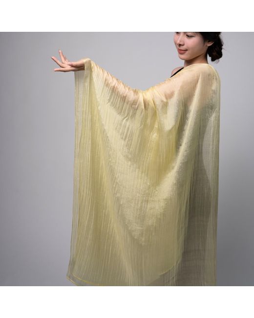 Silk and Bears Natural Golden Sunlight Handwoven Silk Scarf – Mulberry Silk