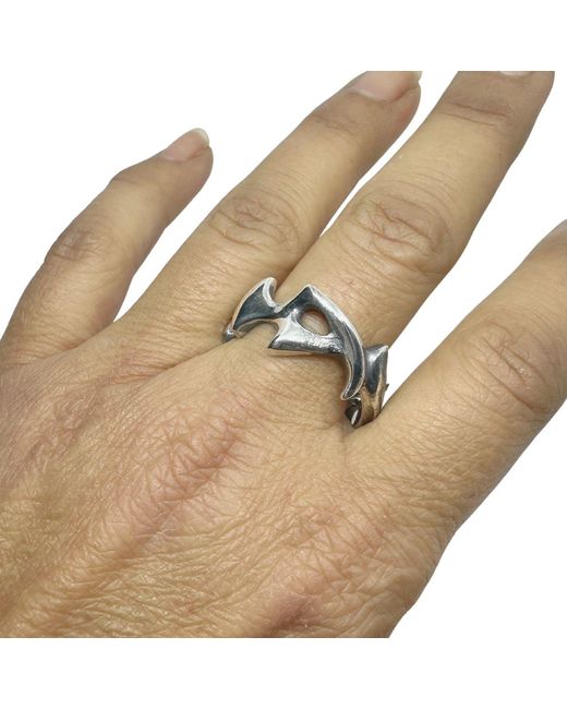 Tg-Jewellery by Tamara Gervasio Green Spike Ring – Sterling, Lost Wax Carving for men