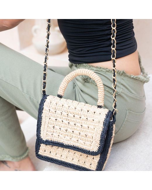 Zanatany Concepts Natural Brouly Raffia Bag