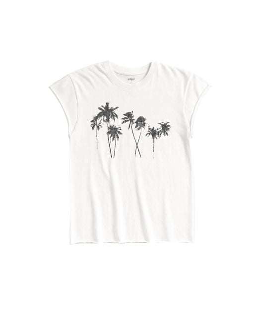 Other Uk White Palms Rocker Tee for men