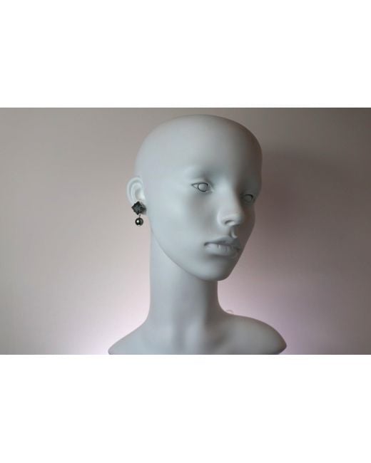 Vicki Sarge Black Party Square Drop Earrings