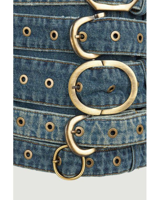 Nocturne Blue Denim Mini Skirt