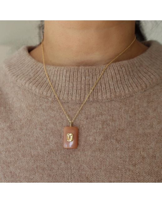 Hye Jane Jewelry Brown Sol Sunstone And Citrine Necklace