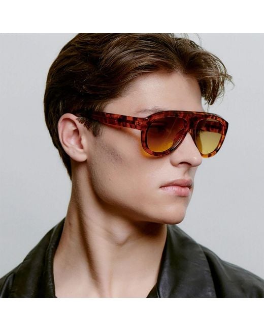 A.Kjærbede Brown Neutrals Rio Sunglasses Havana