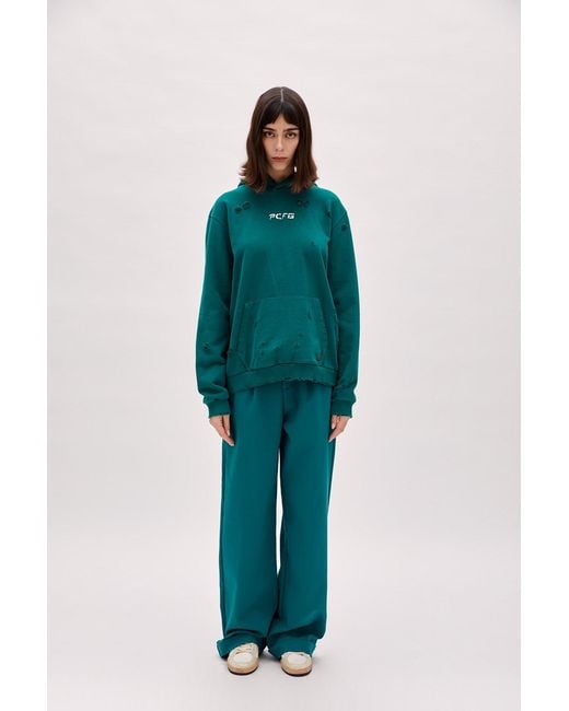 Pcfg Green Destroyed Hoodie