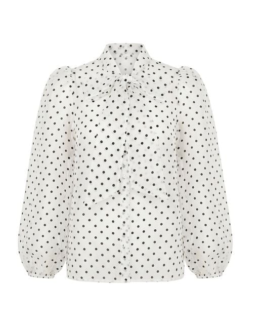 Cy Boutique White Oversized Organza Shirt