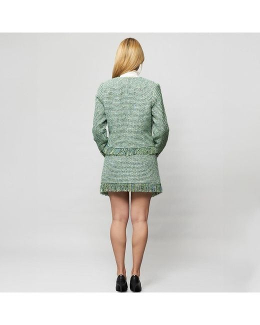 Solgo Atelier Green Cora Tweed Jacket
