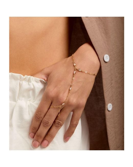 SET & STONES Metallic Ezra Hand Chain