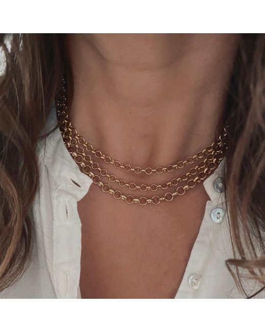 IN CAUDA VENENUM Metallic Zorya Necklace