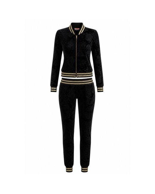 Maui X Lolita Black Royalty Velour Tracksuit