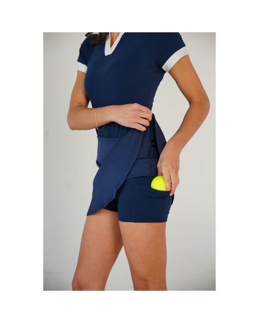 Veeva Blue Swing Skirt
