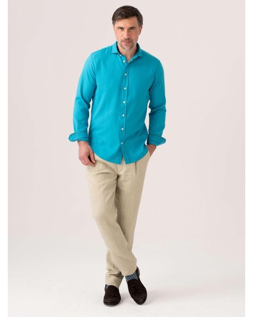 Koy Clothing Blue Kabisa Kikoy Shirt for men
