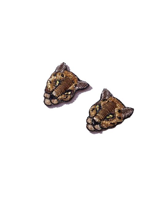 Simitri Brown Cheetah Earrings