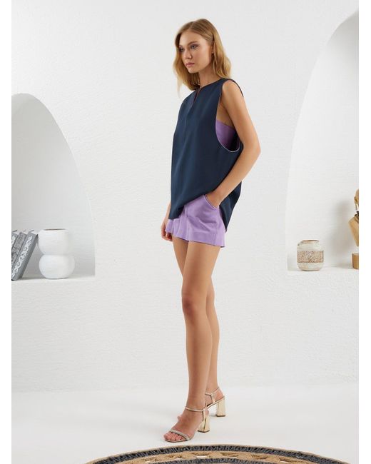 Lumina Eligma Blue The Pear Shirt