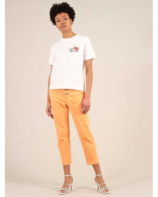 blonde gone rogue White Candy Apples Graphic Print T-Shirt, Organic Cotton