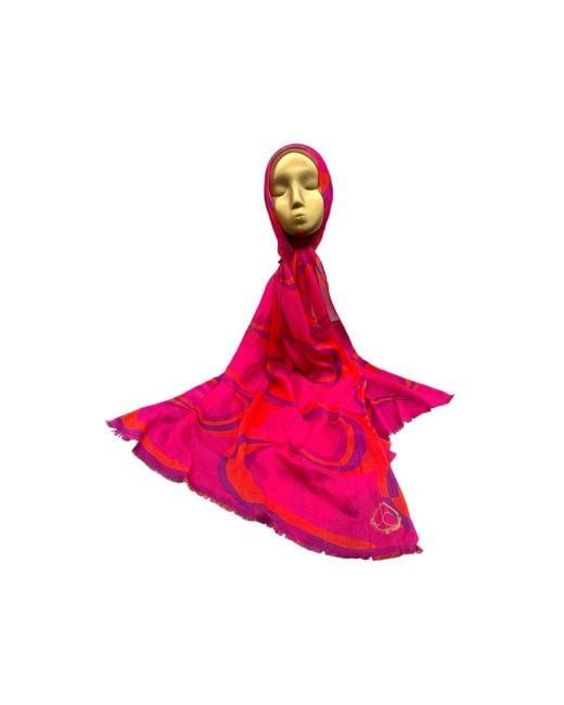 Julia Clancey Red Jcjc Modal Reversible Scarf