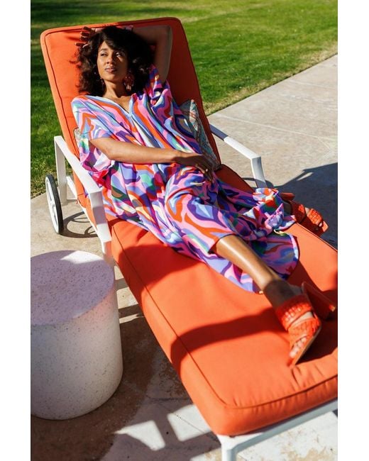 Jennafer Grace Red Vyka Groove Caftan