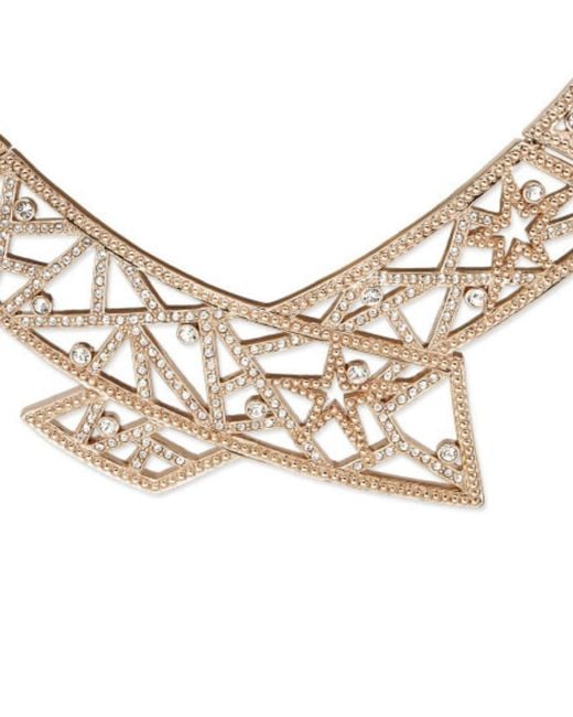 Grosse Metallic Crystal Statement Necklace, Series Star Flare