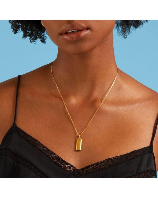 7879 Metallic Bullion Bar Pendant