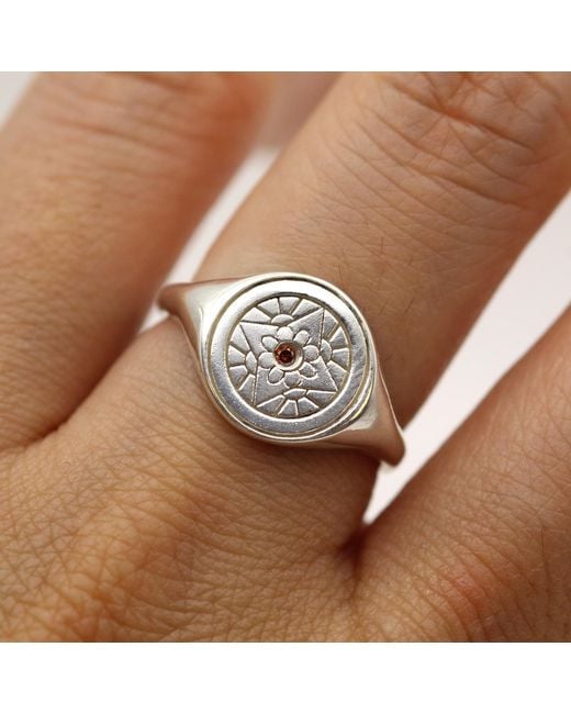 VicStoneNYC Fine Jewelry Metallic Natural Diamond Flower Ring