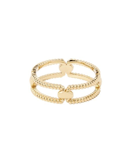 Belinda Jewelz Metallic Chloe Textured Loop Ring