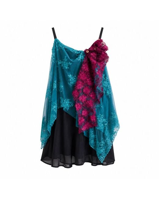 Miro Misljen Blue Light Fluid Dress