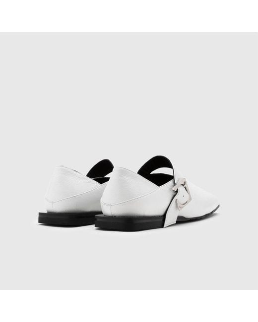 Ilvi White Vekda Patent Leather Loafer