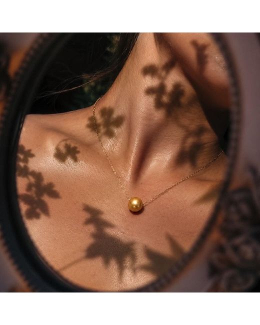 Ninemoo Metallic Aurelia Pearl Necklace