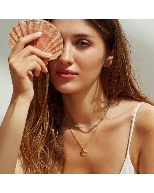 Muru Metallic Shell Necklace