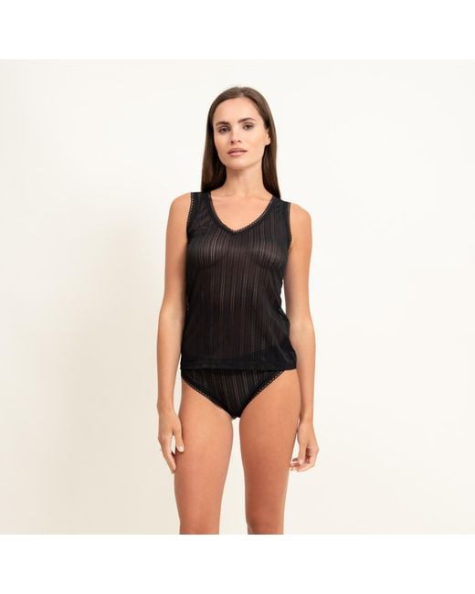 Oh!Zuza Black Set: Tank Top & Briefs