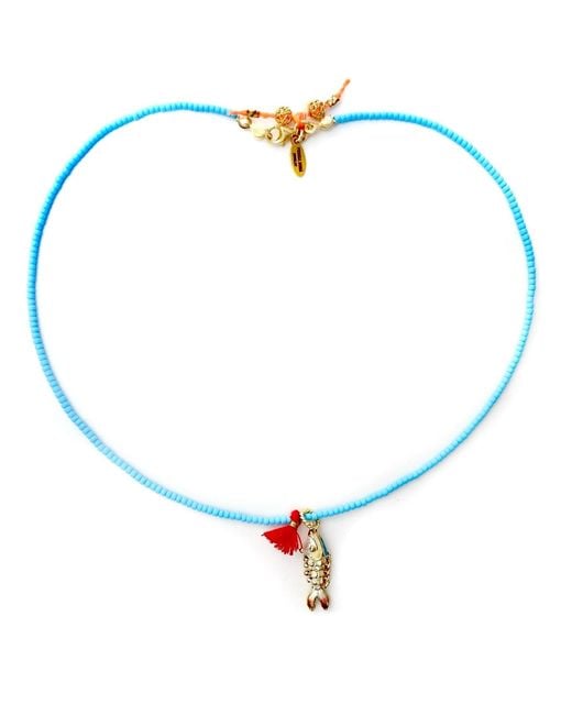 Persia Dona Jewelry Blue Little Fish Necklace