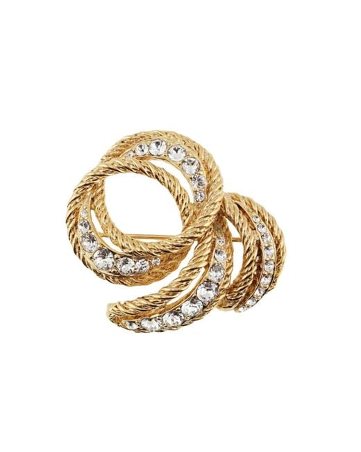 Grosse Metallic Crystal Swirl Brooch, Series Reproduction