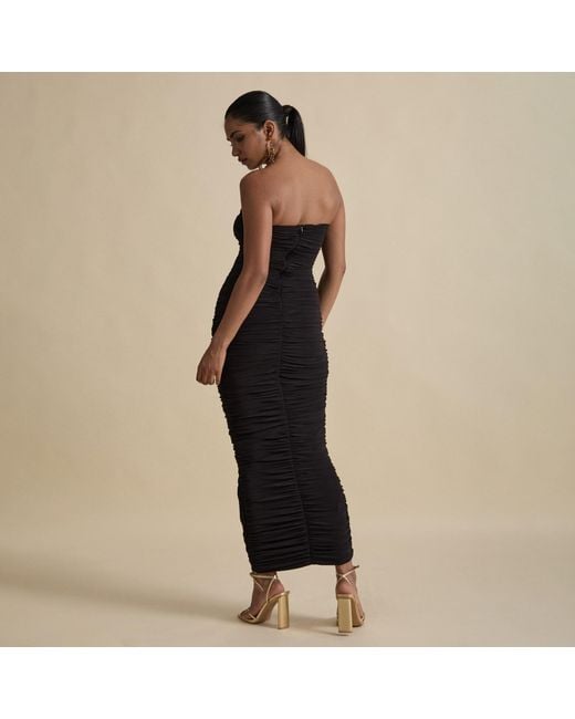 Celestine & Mae Black Meissa Midaxi Dress