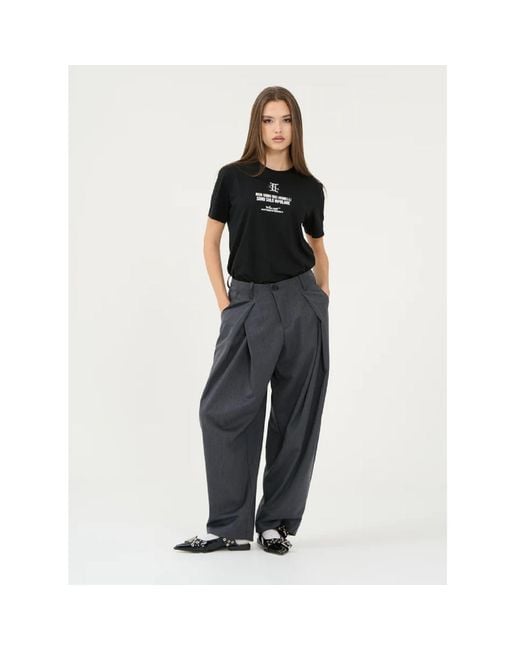 Win Out Gray Unconventional Suit Trousers Wm